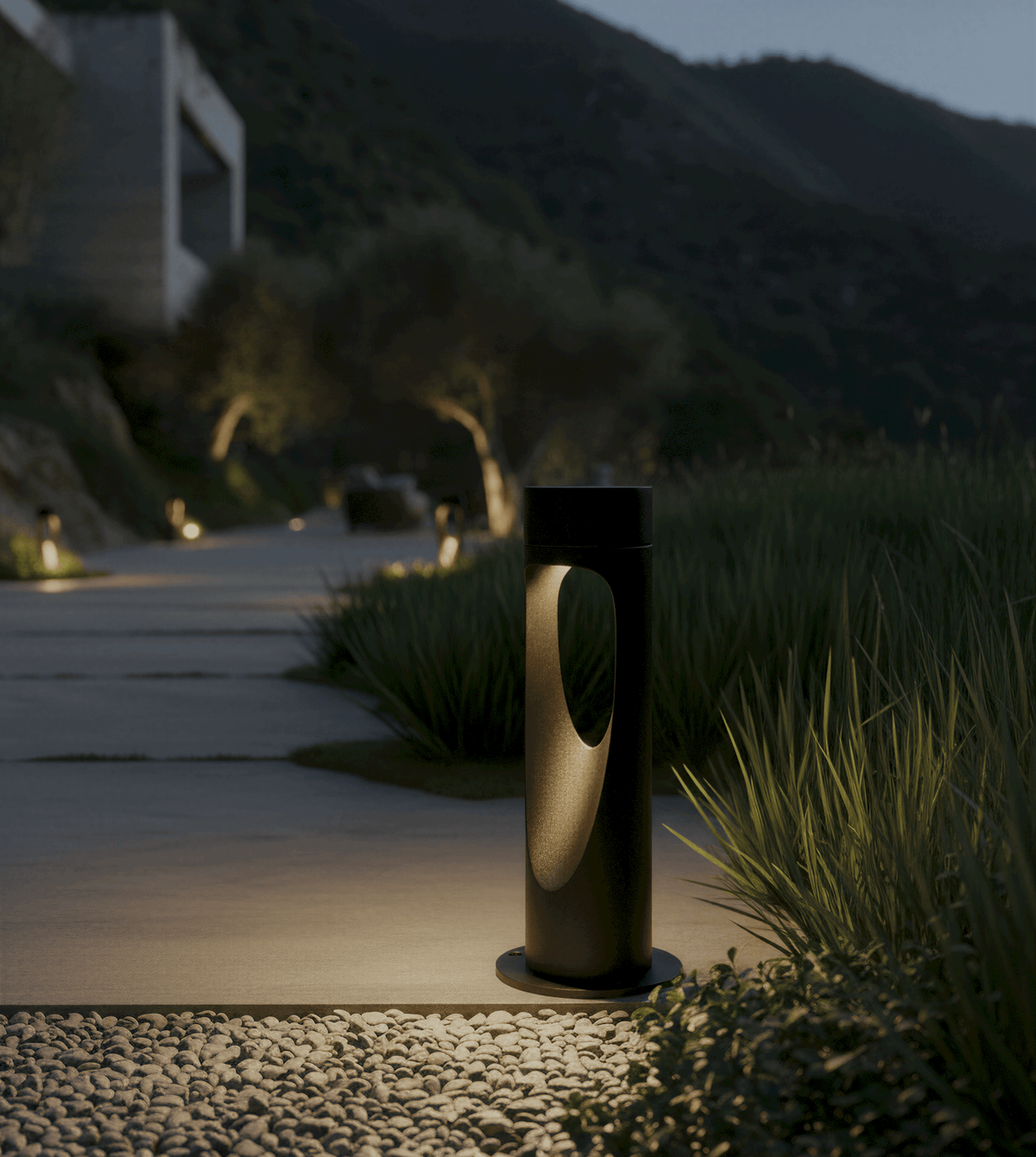 Stylish outdoor lighting with character
