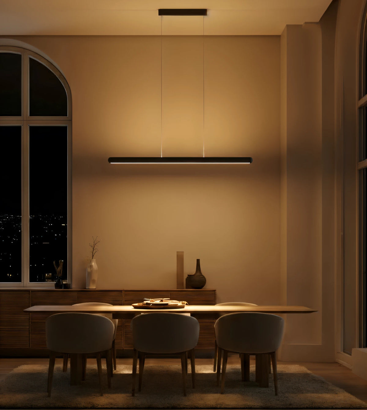 Ein Designstatement bei Tag und Nacht